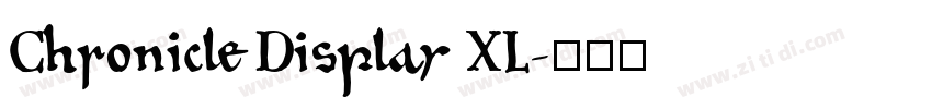 Chronicle Display XL字体转换 Chronicle Display XL字体转换